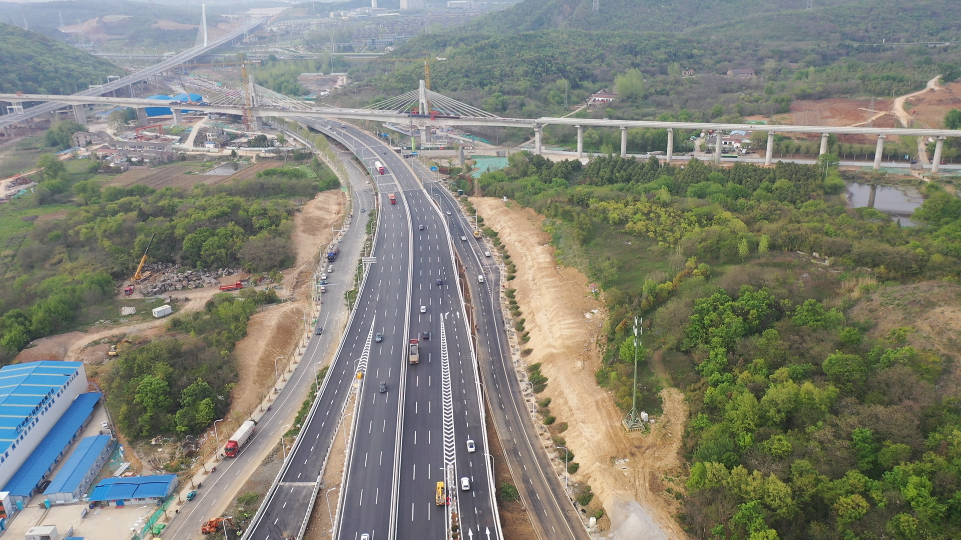 中建三局参建的南京城市三环主线通车