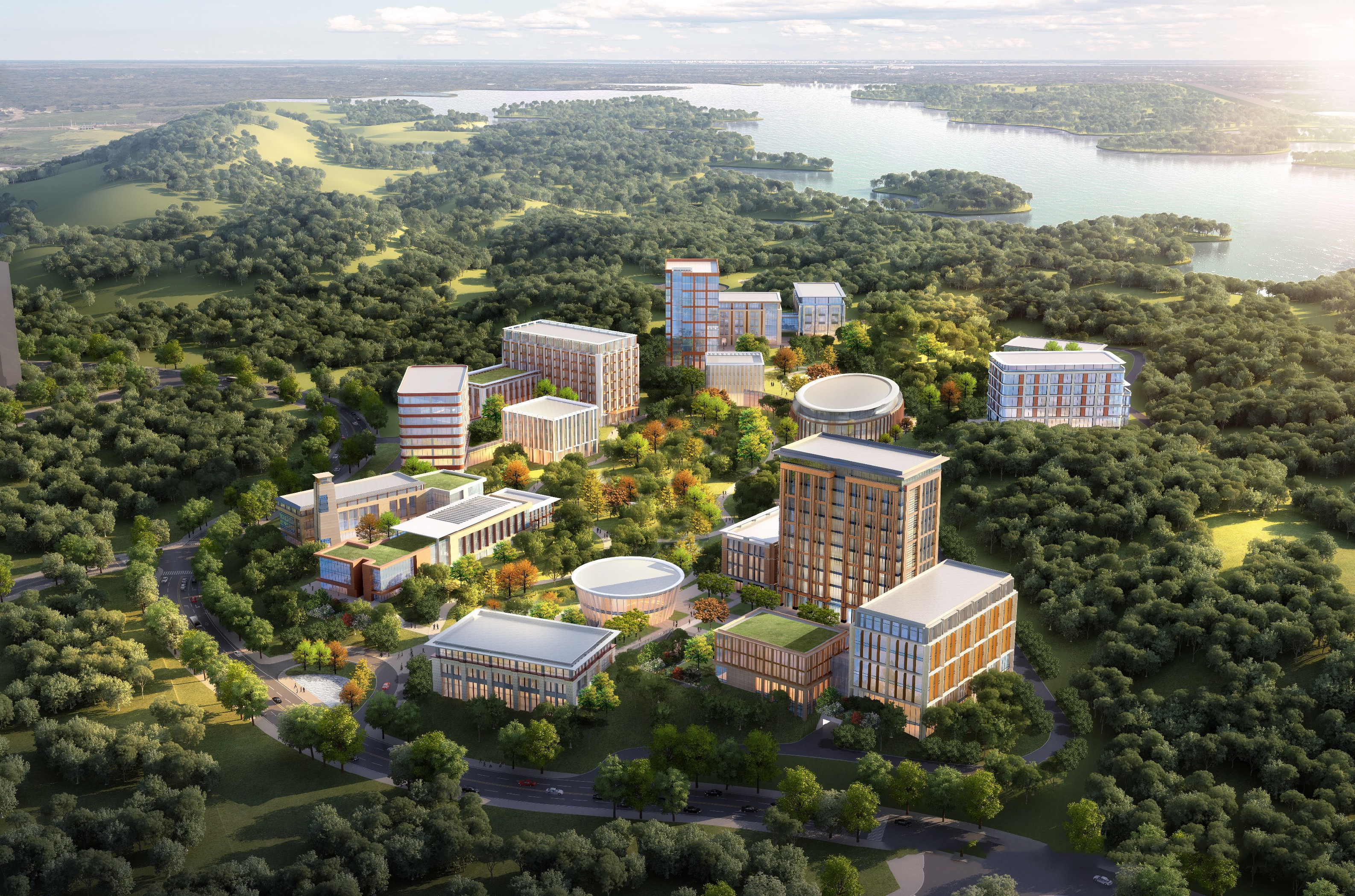 中建三局承建的华为松山湖南区(253地块)研发中心项目主体结构封顶