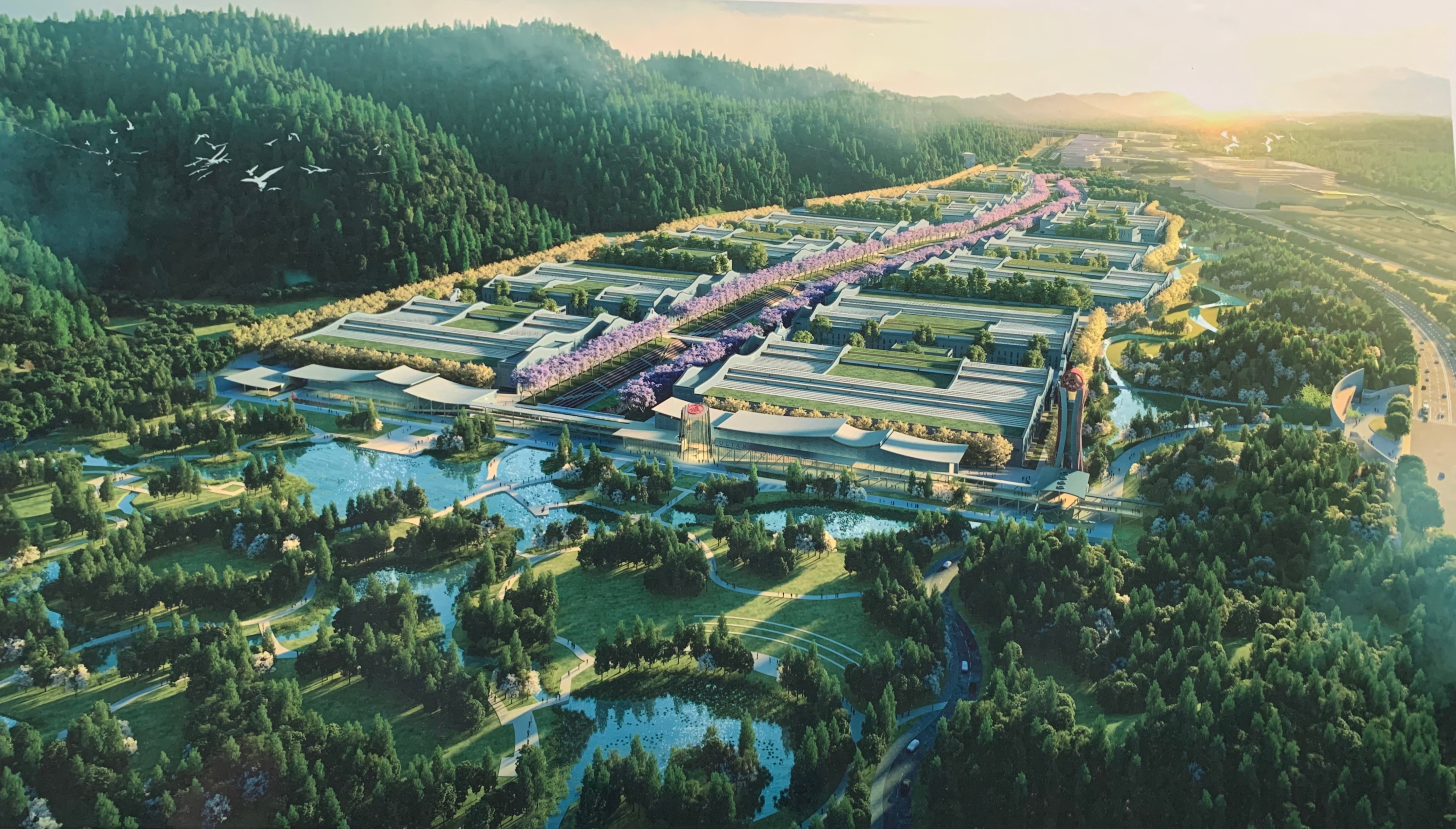 中建六局中标四川宜宾五粮液生态园区10万吨生态酿酒项目(二期)——施