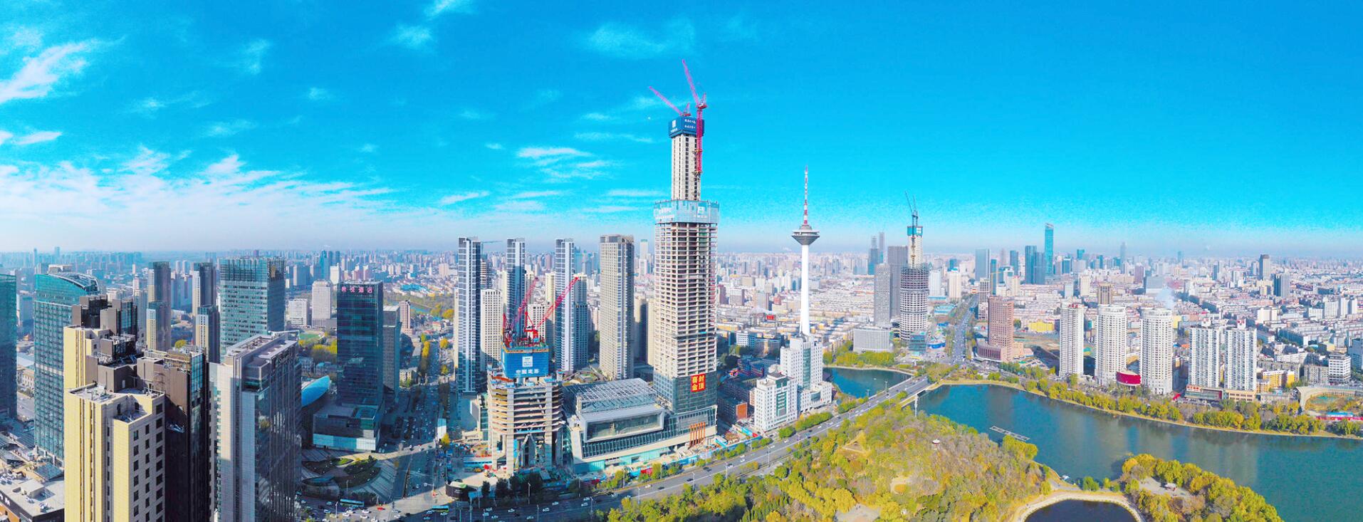 沈阳宝能环球金融中心t2塔楼核心筒封顶