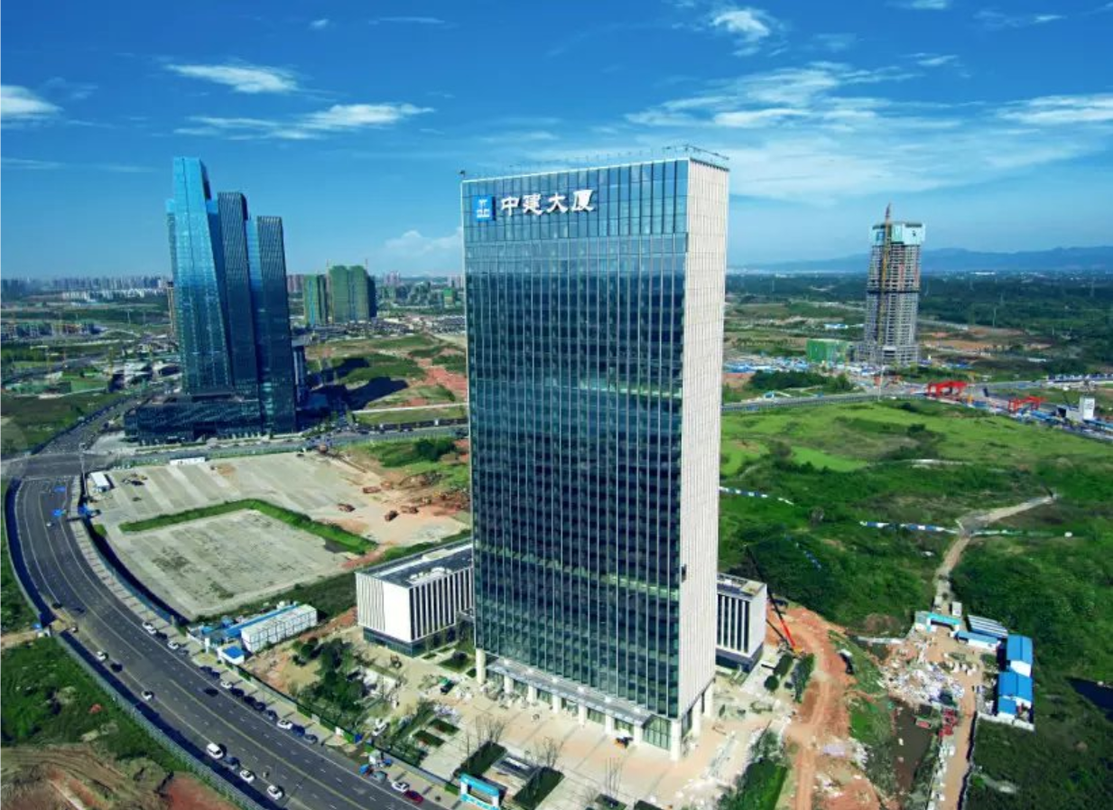 中建西南区域总部大楼交付使用