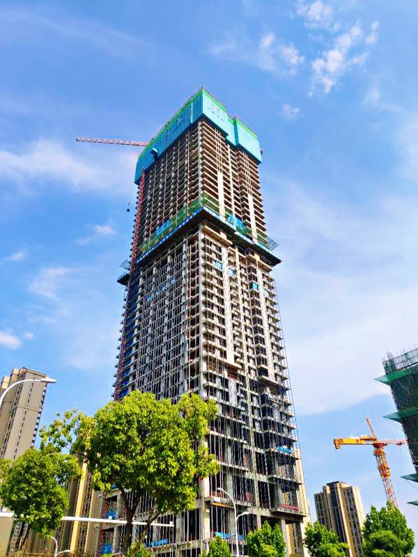 亚洲最大书城——合肥联投中心书城项目1号楼封顶