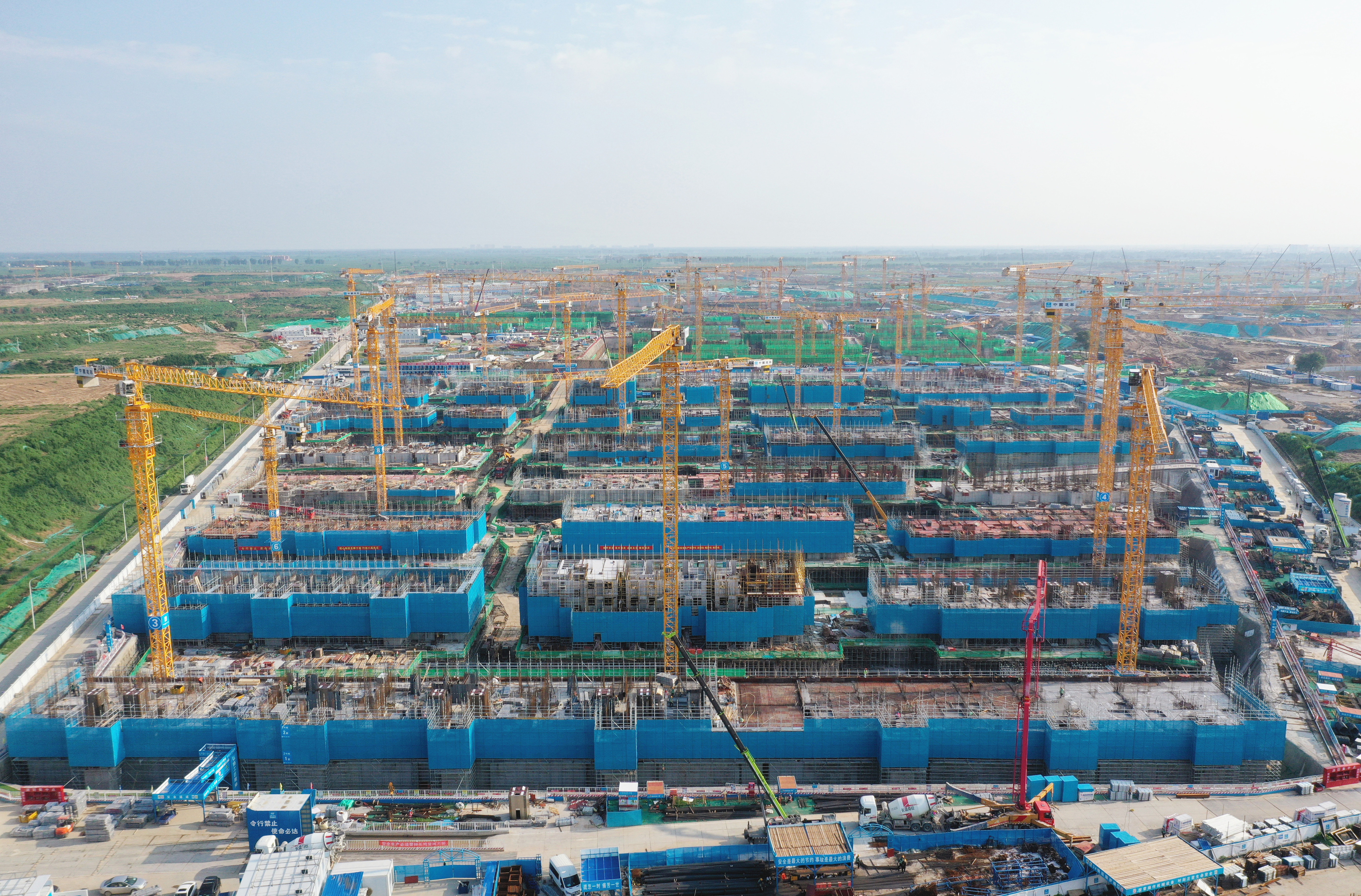 雄安新区首个安置房项目全面完成正负零浇筑