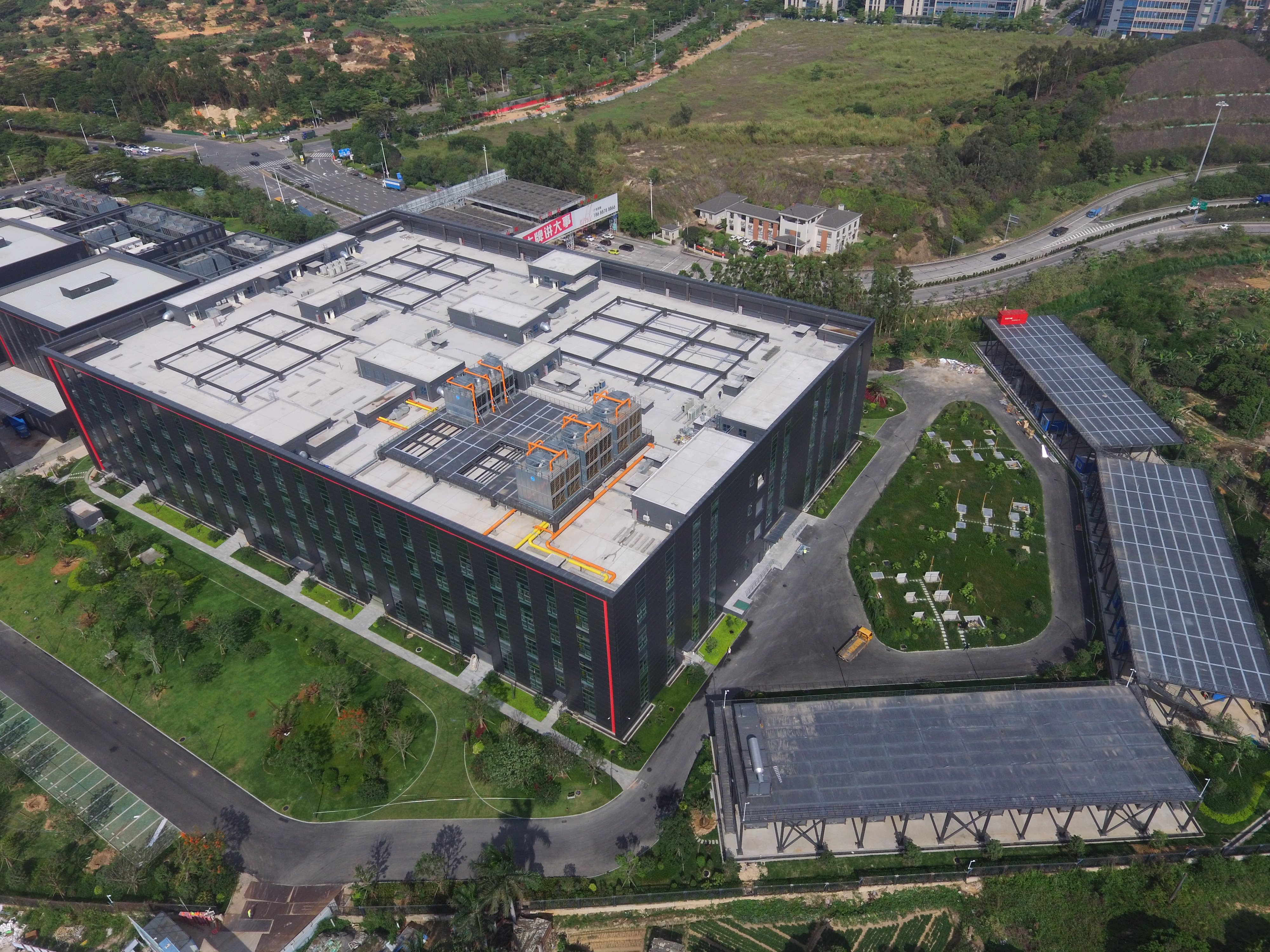 华为首个钢结构主体数据中心竣工