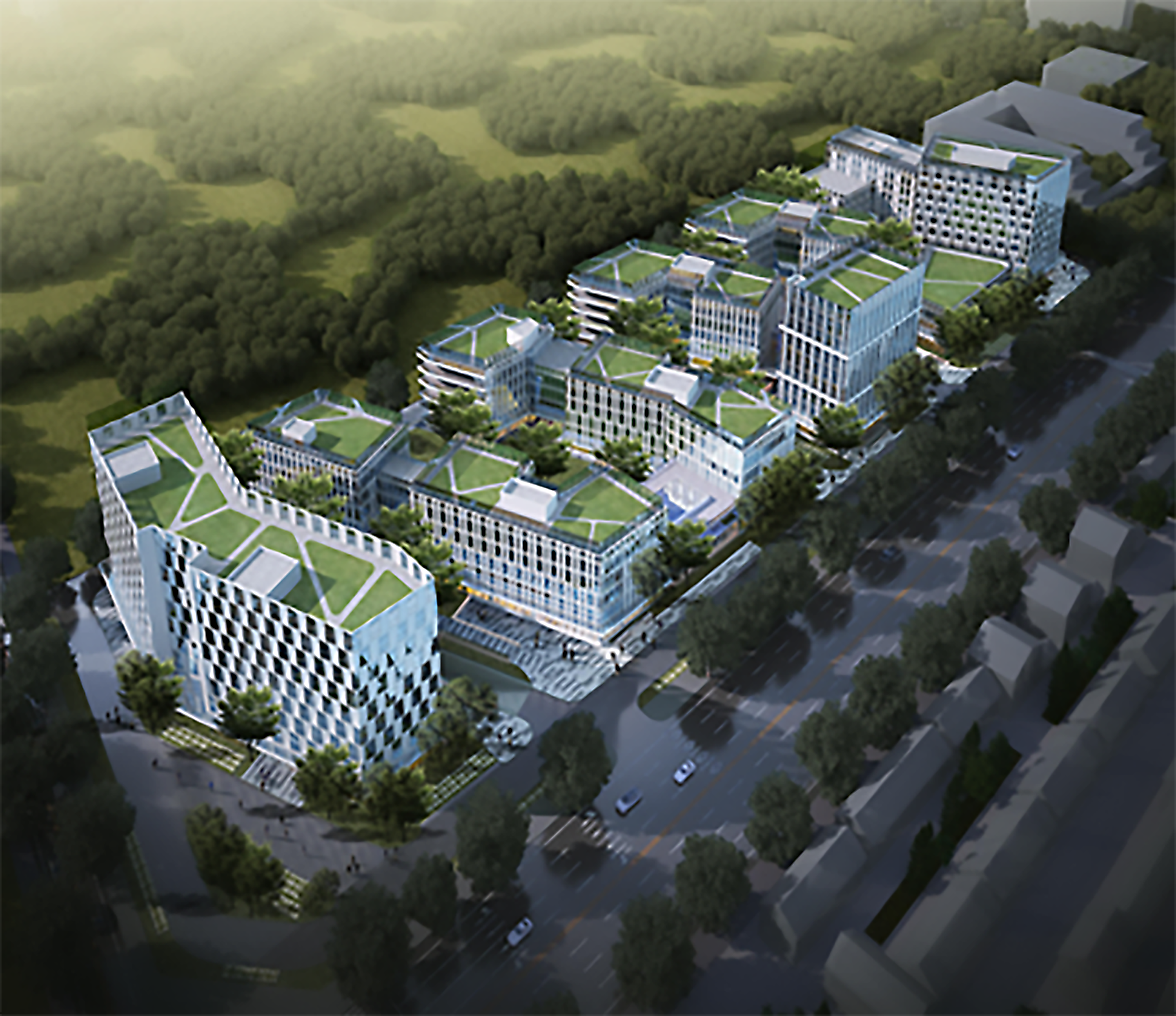 中建八局承建的陕西西咸新区绿色生态双创中心项目开工