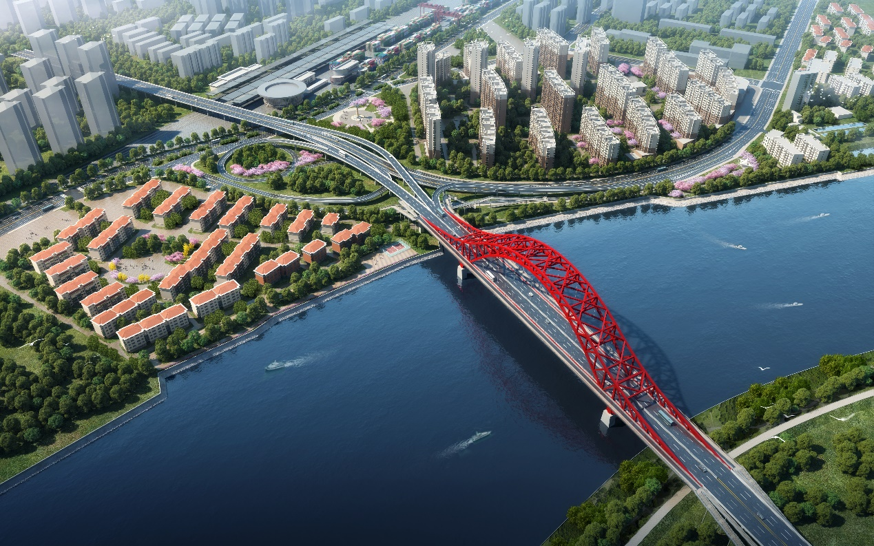 中建二局天津市滨海新区车站北路跨海河桥工程开工